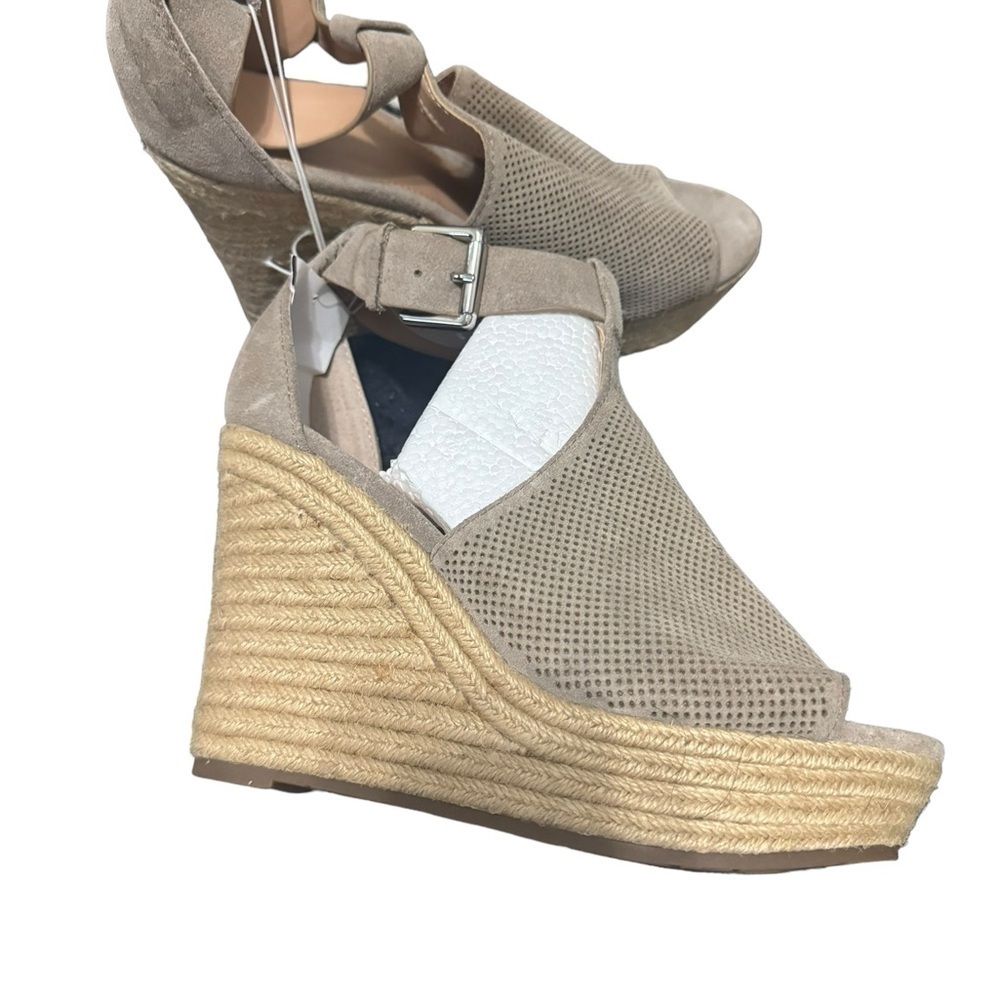 Alison High Strap Wedge by Marc Fisher in Taupe - Picture 10 of 12